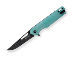 Buck BU-0239GRS1 Infusion Natural kapesní nůž 8,2 cm, Black Stonewash, modrozelená, G10