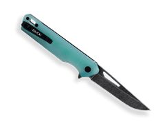 Buck BU-0239GRS1 Infusion Natural kapesní nůž 8,2 cm, Black Stonewash, modrozelená, G10