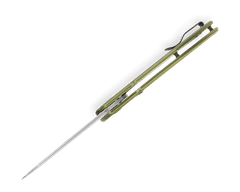 Buck BU-0262ODS Hexam OD Green kapesní nůž s asistencí 8,5 cm, Stonewash, zelená, hliník 
