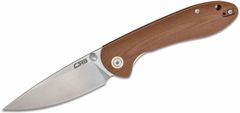 CJRB Cutlery J1912-BNC Feldspar kapesní nůž 9 cm, Stonewash, hnědá, G10 (CNC textura)