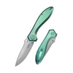 KUBEY KB314S Ruckus Green kapesní nůž 8,4 cm, zelená, titan 