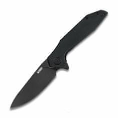 KUBEY KU117B Nova kapesní nůž 9,2 cm, Black Stoneawash, černá, G10