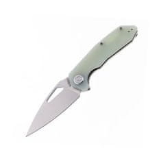 KUBEY KU122I Coeus kapesní nůž 7,9 cm, Stonewash, nefritová Jade, G10