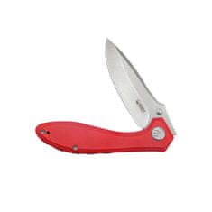 KUBEY KU314J Ruckus Red kapesní nůž 8,4 cm, červená, G10, spona