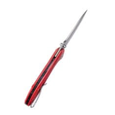 KUBEY KU314J Ruckus Red kapesní nůž 8,4 cm, červená, G10, spona