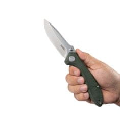 KUBEY KU314N Ruckus Green kapesní nůž 8,4 cm, tmavě zelená, Micarta