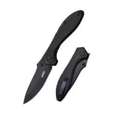 KUBEY KU314O Ruckus Dark kapesní nůž 8,4 cm, celočerná, G10