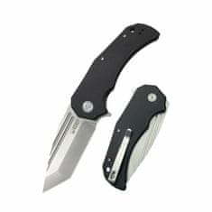 KUBEY KU318A Bravo One Tanto kapesní outdoorový nůž 8,6 cm, černá, G10