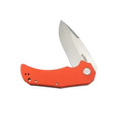 KUBEY KU319B Bravo One Drop Point kapesní outdoorový nůž 8,6 cm, oranžová, G10