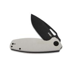 KUBEY KU322H Tityus Ivory kapesní nůž 8,6 cm, Dark Stonewash, krémová, G10, spona