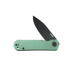 KUBEY KU371D Neo kapesní nůž 7,6 cm, Blackwash, nefritová Jade, G10, spona