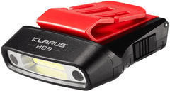 Klarus HC3 Red nabíjecí čelovka s pohybovým senzorem, 100 lm, baterie 500mAh, LED COB, červená