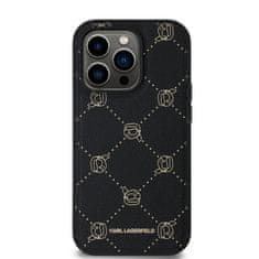 Karl Lagerfeld  PU Karl Heads Pattern Magsafe Zadní Kryt pro iPhone 14 Pro Max Black