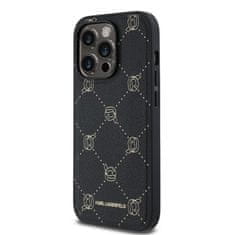 Karl Lagerfeld  PU Karl Heads Pattern Magsafe Zadní Kryt pro iPhone 14 Pro Max Black