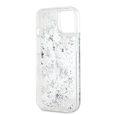 Karl Lagerfeld  Liquid Glitter Monogram Gradient Zadní Kryt pro iPhone 15 White