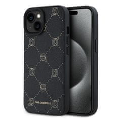 Karl Lagerfeld  PU Karl Heads Pattern Magsafe Zadní Kryt pro iPhone 15 Black