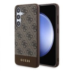 Guess  4G Stripe Zadní Kryt pro Samsung Galaxy S24 Brown