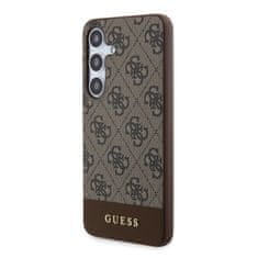 Guess  4G Stripe Zadní Kryt pro Samsung Galaxy S24 Brown