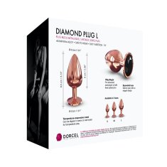 Dorcel Ozdobný Anální Kolík Kov Dorcel Diamond Plug 9 Cm