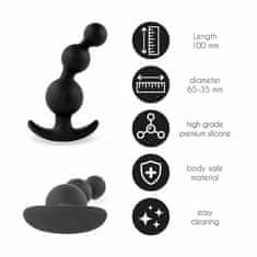 PRETTY LOVE Feelztoys - Plugz Butt Plug Black Č.. 4