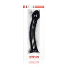 PRETTY LOVE Černé Zakřivené Dildo Hladké S Hlavou 18,5 Cm