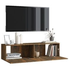 Vidaxl Nástěnná TV skříňka kouřový dub 120x30x30 cm kompozitní dřevo