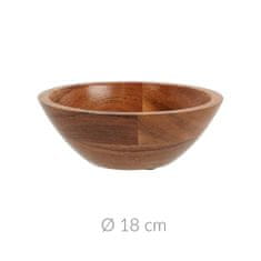 Home&Styling Dřevěná miska na salát a ovoce, akácie, ? 18 cm