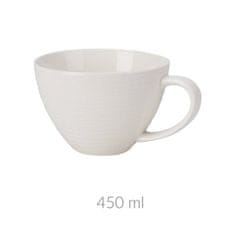 Home&Styling Elegantní porcelánový hrnek na kávu, s velkým uchem, 450 ml