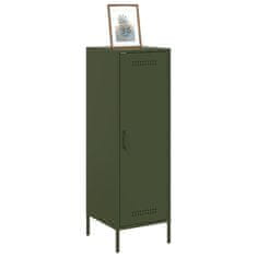 Vidaxl Skříň highboard olivově zelená 36 x 39 x 113 cm ocel