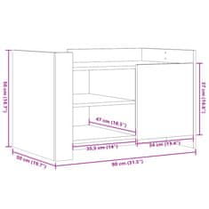 Vidaxl Konferenční stolek dub sonoma 80 x 50 x 50 cm kompozitní dřevo