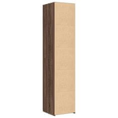 Vidaxl Skříň highboard hnědý dub 40 x 42,5 x 185 cm kompozitní dřevo