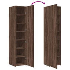 Vidaxl Skříň highboard hnědý dub 40 x 42,5 x 185 cm kompozitní dřevo