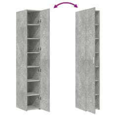 Vidaxl Skříň highboard betonově šedá 30x42,5x185 cm kompozitní dřevo