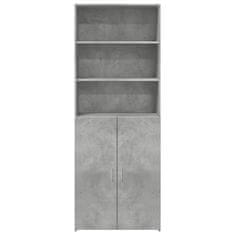 Vidaxl Skříň highboard betonově šedá 70x42,5x185 cm kompozitní dřevo