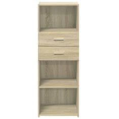 Vidaxl Skříň highboard dub sonoma 45 x 42,5 x 124 cm kompozitní dřevo