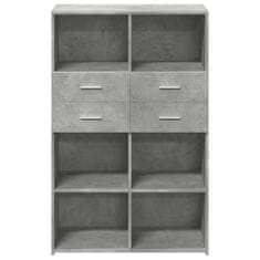 Vidaxl Skříň highboard betonově šedá 80x42,5x124 cm kompozitní dřevo