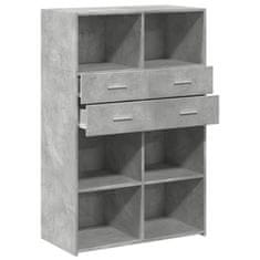 Vidaxl Skříň highboard betonově šedá 80x42,5x124 cm kompozitní dřevo