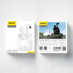 DUDAO U14+ TWS bezdrátové sluchátka, bílé