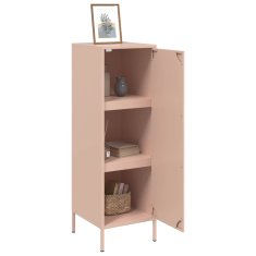 Vidaxl Skříň highboard růžová 36 x 39 x 113 cm ocel