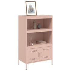 Vidaxl Skříň highboard růžová 68 x 39 x 113 cm ocel