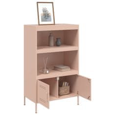 Vidaxl Skříň highboard růžová 68 x 39 x 113 cm ocel