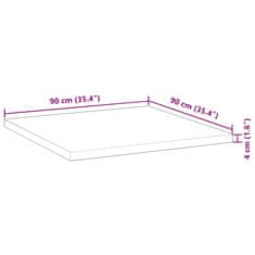 Petromila Stolní deska čtvercová 90 x 90 x 4 cm masivní akáciové dřevo