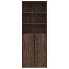 Vidaxl Skříň highboard hnědý dub 70 x 42,5 x 185 cm kompozitní dřevo