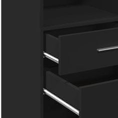 Vidaxl Skříň highboard černá 45 x 42,5 x 124 cm kompozitní dřevo