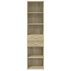 Vidaxl Skříň highboard dub sonoma 45 x 42,5 x 185 cm kompozitní dřevo