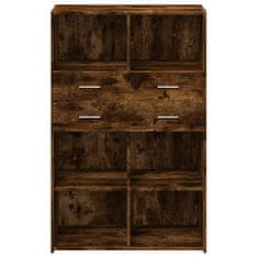 Vidaxl Skříň highboard kouřový dub 80 x 42,5 x 124 cm kompozitní dřevo