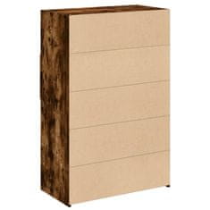 Vidaxl Skříň highboard kouřový dub 80 x 42,5 x 124 cm kompozitní dřevo