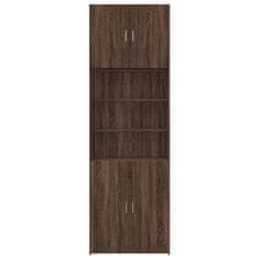 Vidaxl Skříň highboard hnědý dub 80 x 42,5 x 249 cm kompozitní dřevo