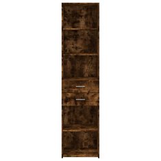 Vidaxl Skříň highboard kouřový dub 45 x 42,5 x 185 cm kompozitní dřevo