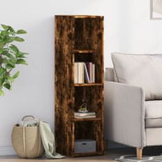 shumee vidaXL Skříň highboard kouřový dub 30 x 41 x 124 cm kompozitní dřevo